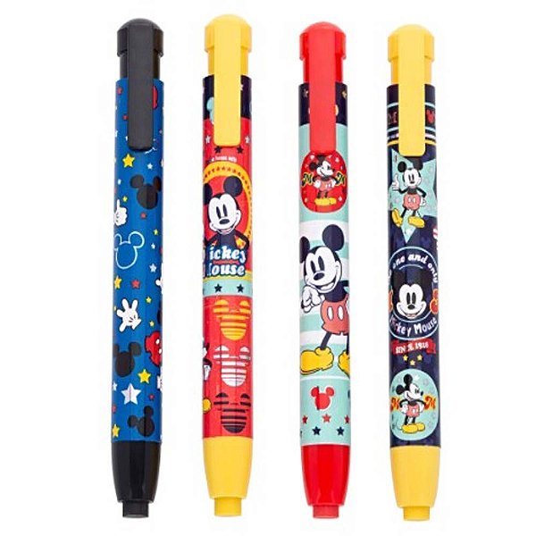 Caneta Borracha Com Acionamento Retrátil Mickey Mouse Molin - Cada