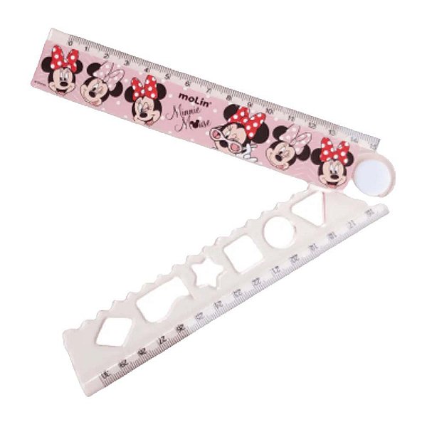 Régua Dobrável De 30cm Minnie Mouse Molin