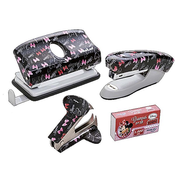 Kit Office Desk Minnie Mouse - Blister Com 4 Peças Molin