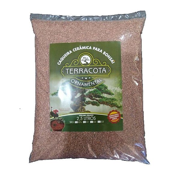 Caqueira Cerâmica Para Bonsai 2,5 Litros (2 A 6mm)