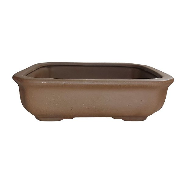 Vaso Cerâmico Para Bonsai Retangular Literato 21x15x5cm 78lr