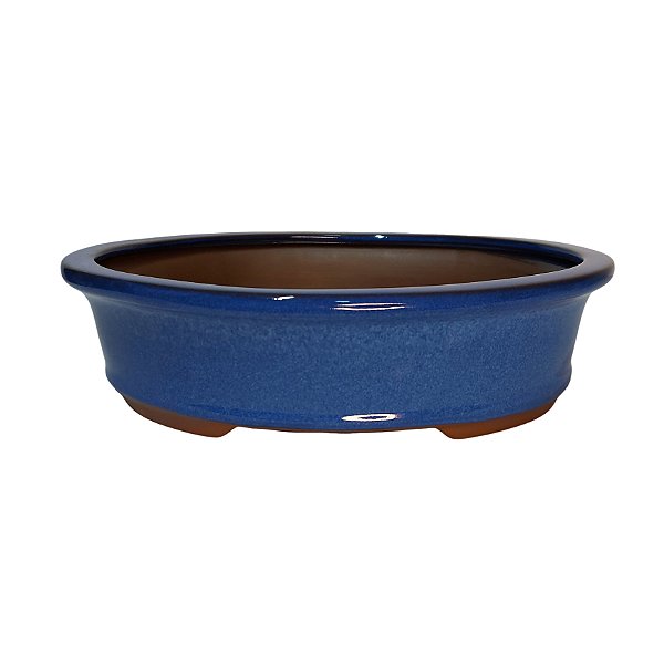 Vaso Cerâmico Para Bonsai Oval Literato 34,5x27x9cm 225lo