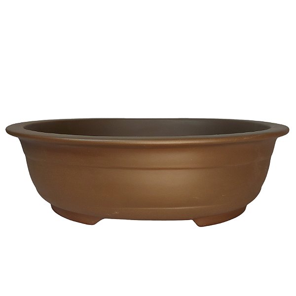 Vaso Cerâmico Para Bonsai Oval Literato  37,5x30x11cm 25LPO