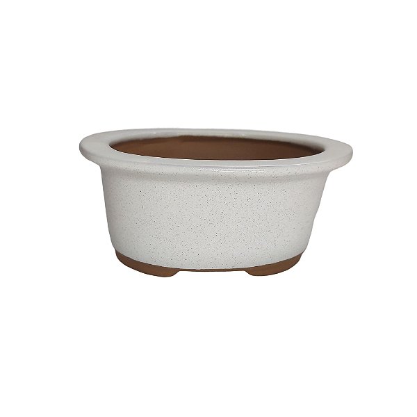Vaso Cerâmico Para Bonsai Oval Literato 14x11x5cm 210lo