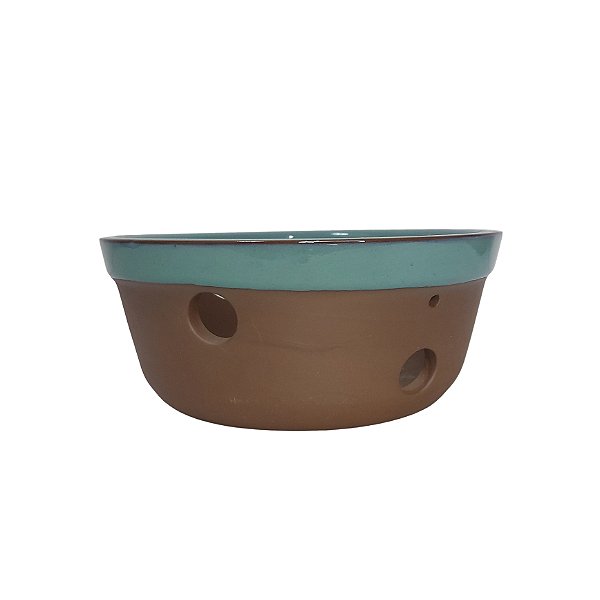 Vaso Cerâmico Orquídea Redondo Literato D.21 x A.8,5cm 20LOR