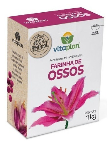 Fertilizante Mineral Farinha De Ossos Vitaplan 1kg