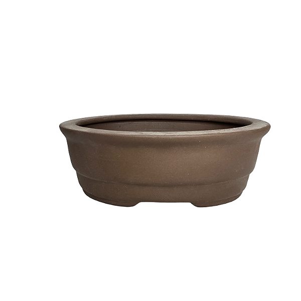 Vaso Cerâmico Para Bonsai Oval Literato 13,5x10x4,55m 209lo