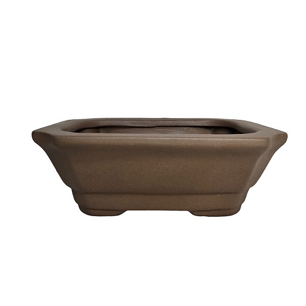 Vaso Cerâmico Para Bonsai Retang. Literato 13x10x4,5cm 62lr