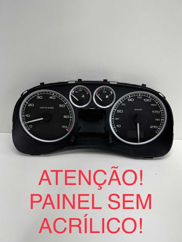 Painel Instrumento Peugeot 307 Manual, Sem Acrílico!