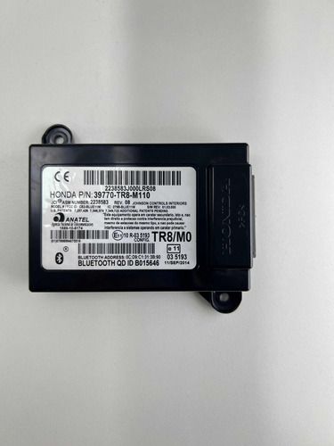 Módulo Bluetooth Honda Civic 2012 A 2016 39770tr8m110
