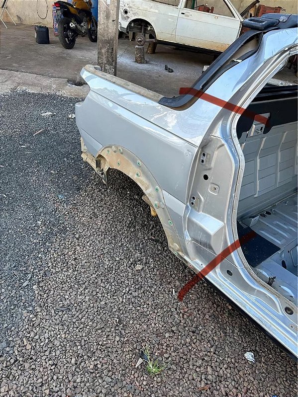 Lateral Direita Fiat Strada 3 Portas 2014 Até 2019