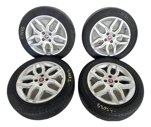Jogo De Rodas Com Pneu Aro 16 Fiat Grand Siena