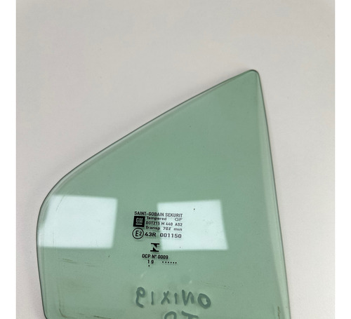 Vidro Fixo Porta Traseira Direita Gm Onix 2013 A 2019