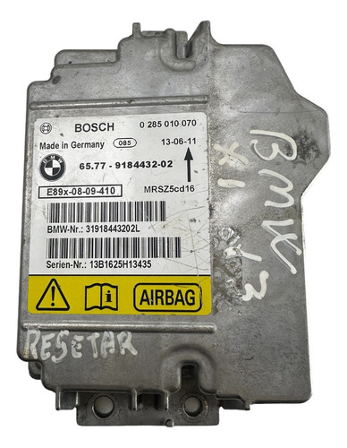 Módulo Airbag Bmw X1 2013 2014 2015 Resetar 6577918443202