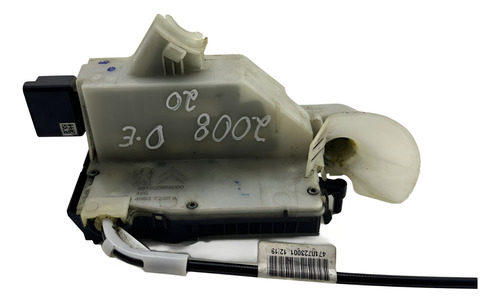 Fechadura Porta Dianteira Esquerda Peugeot 2008, 2016 A 2021