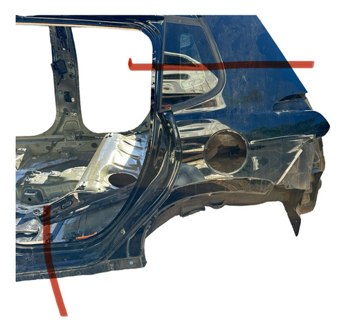 Lateral Traseira Esquerda Peugeot 2008 2016 Até 2021