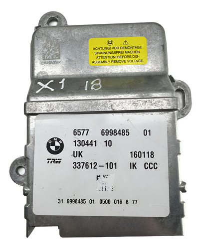 Módulo Airbag Bmw X1 2016 A 2020 6577699848501