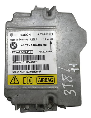 Módulo Airbag Bmw 318 320 2008 A 2012 918443202