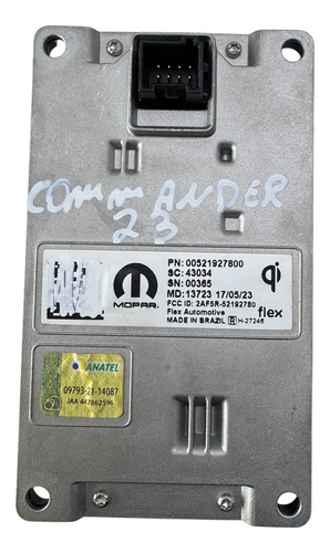 Modulo Carregador Indução Jeep Commander 00521927800