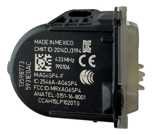 Sensor Pressão Pneus Gm Cruze 2017 A 2021 13598773