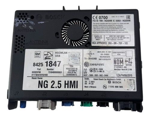 Módulo Interface Gm Cruze Ltz 2017 A 2022 84251847