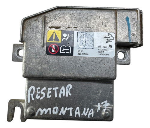 Módulo Airbag Gm Montana Agile 2016 A 2019 52057553