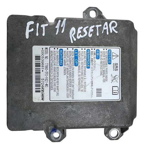 Módulo Airbag Honda Fit 2009 A 2013 77906tf0 Resetar