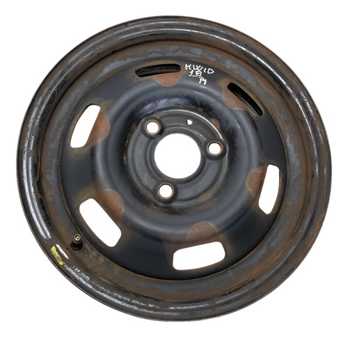 Roda De Ferro Aro 14 Renault Kwid Preto