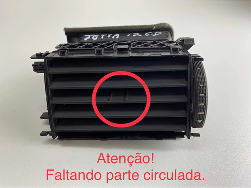 Difusor Central Direito Jetta 2011 A 2014 Detalhe Circulado
