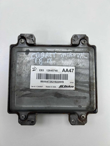 Módulo Injeção Gm Cobalt 1.8 Manual Até 2015 12645748
