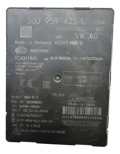 Módulo Keyless Chave Vw T-cross 3q0959435l