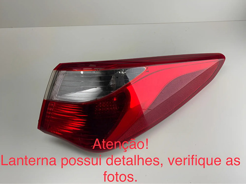 Lanterna Direita Hyundai Hb20 Sedam 2013 A 2017 Detalhes Direito Vermelho