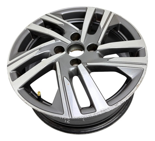 Roda Aro 16 Peugeot 208 2021 A 2025 Detalhe Cinza