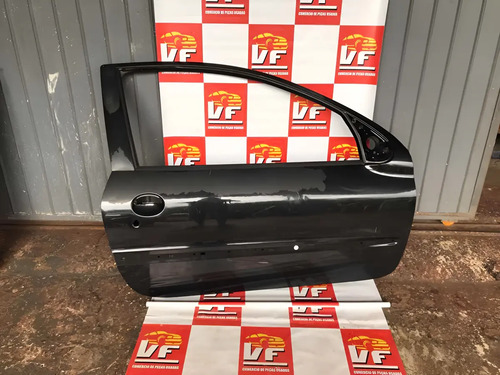Porta Direita Peugeot 206 2 Porta Dianteira Direito Preto
