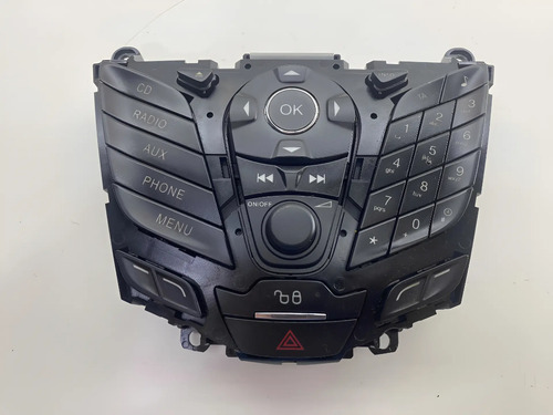 Comando Rádio Botão Alerta Ford Ecosport 2014 A 2018 Preto