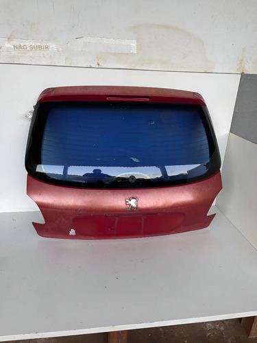 Tampa Traseira Com Vidro Peugeot 206 Vermelho