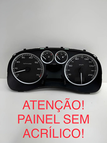 Painel Instrumento Peugeot 307 Manual, Sem Acrílico! Pr
