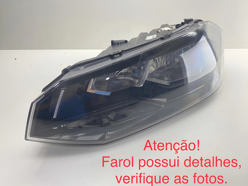 Farol Virtus Polo 2018 A 2021 Detalhe Quebrado Direito