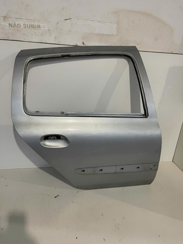 Porta Traseira Direita Renault Clio 2004 A 2010 Hatch Traseira Direita Prateado