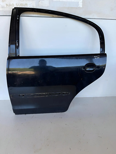 Porta Traseira Esquerda Volkswagen Polo Sedam 2003 A 2012 Traseira Esquerda Preto