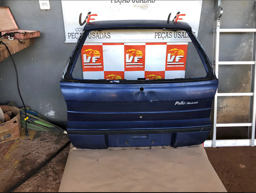 Tampa Traseira Fiat Palio Weekend 1996 1997 1998 1999 Azul