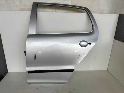 Porta Traseira Esquerda Volkswagen Fox 2003 Até 2009 Traseira Esquerdo Prateado