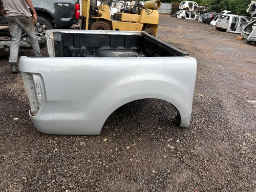 Caçamba Ford Ranger Dupla 2013 Até 2020 Prateado
