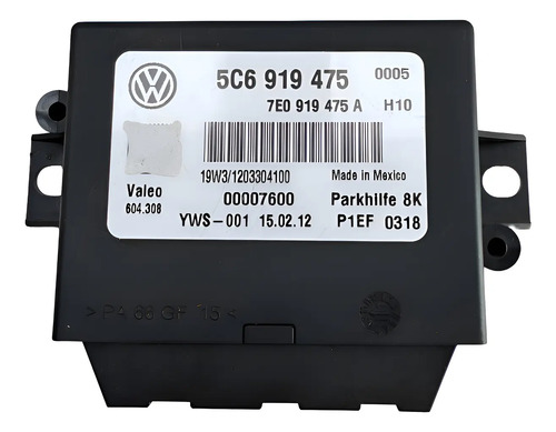 Módulo Estacionamento Vw Jetta 2011 A 2015 5c6919475 Preto