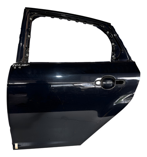 Porta Traseira Esquerda Ford Focus Sedam 2014 A 2018 Traseira Esquerdo Preto