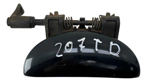 Maçaneta Externa Traseira Direita Peugeot 206 207 Preto Traseira