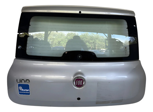 Tampa Traseira Fiat Uno 2017 2018 2019 2020 2021 Prateado