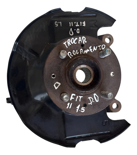 Montante Diante Direito Fit 1.5 2009 A 2013 Trocar Rolamento