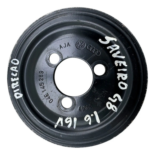 Polia Bomba Direção Vw Saveiro 1.6 16v G7 G8 04e145269 Preto