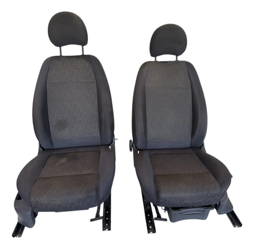 Bancos Dianteiros Volkswagen Spacefox Fox 2010 A 2014 Cinza-escuro